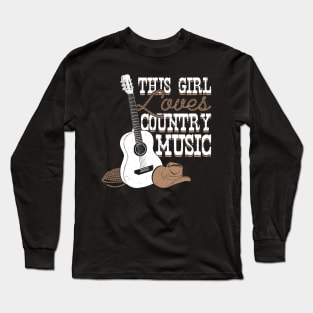 This Girl Loves Country Music Long Sleeve T-Shirt